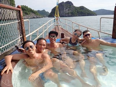 Blue Dragon yacht deck