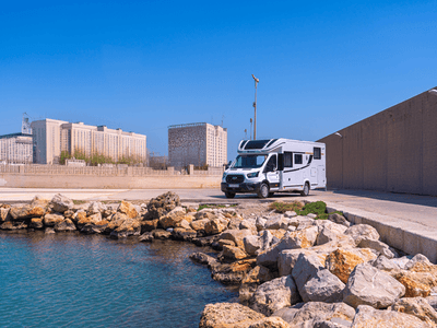 Benimar Tessoro 463 UP motorhome exterior, rental in Seville