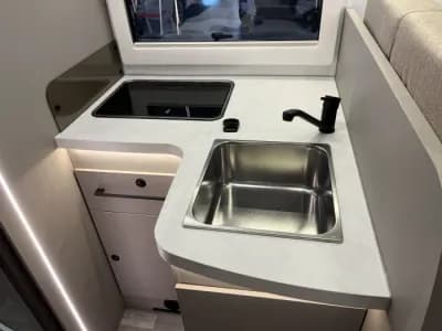 Benimar Tessoro 496 motorhome interior, dining area