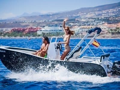Anaga Boat rental boat at sea off Tenerife