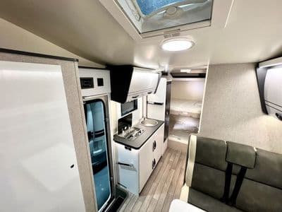 McLouis Glamys 320 motorhome interior, kitchen and dining