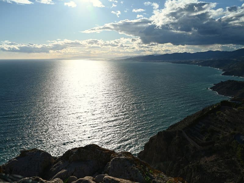 The Maro-Cerro Gordo cliffs east of Nerja on the coast of Málaga province