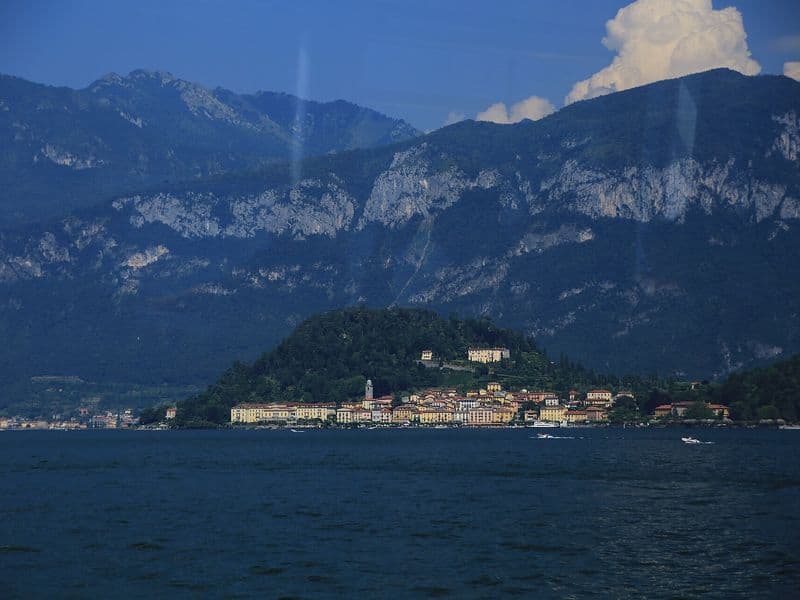 Bellagio on Lake Como seen from the water