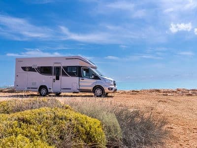 Benimar Tessoro 444 motorhome exterior, rental in Seville