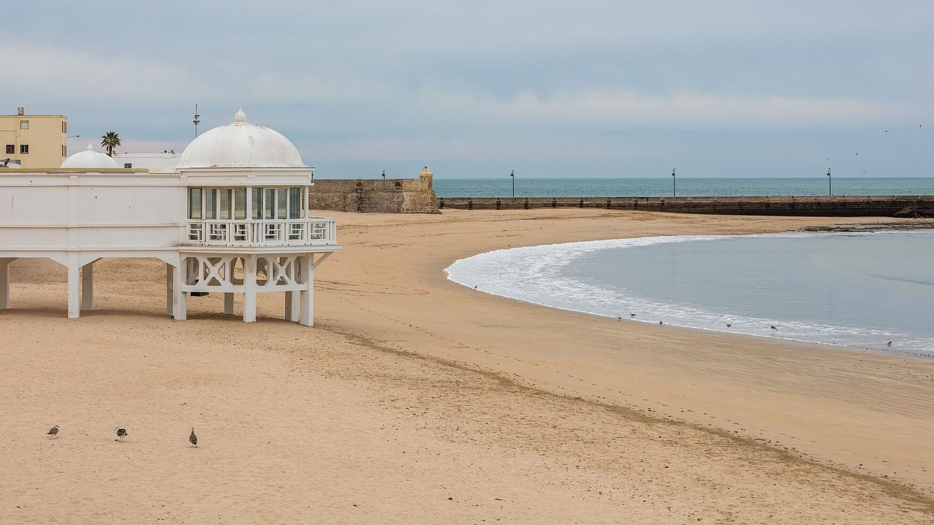 Plaža La Caleta i stari Balneario de la Palma u Cádizu