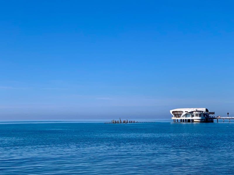 Durrës pier panorama — Day on the Sea departure point