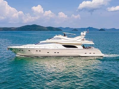 80ft Ferretti – charter Phuket