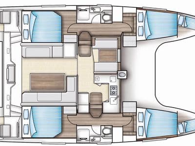 Andaman Discovery 2 Nautitech 40 Open, saloon