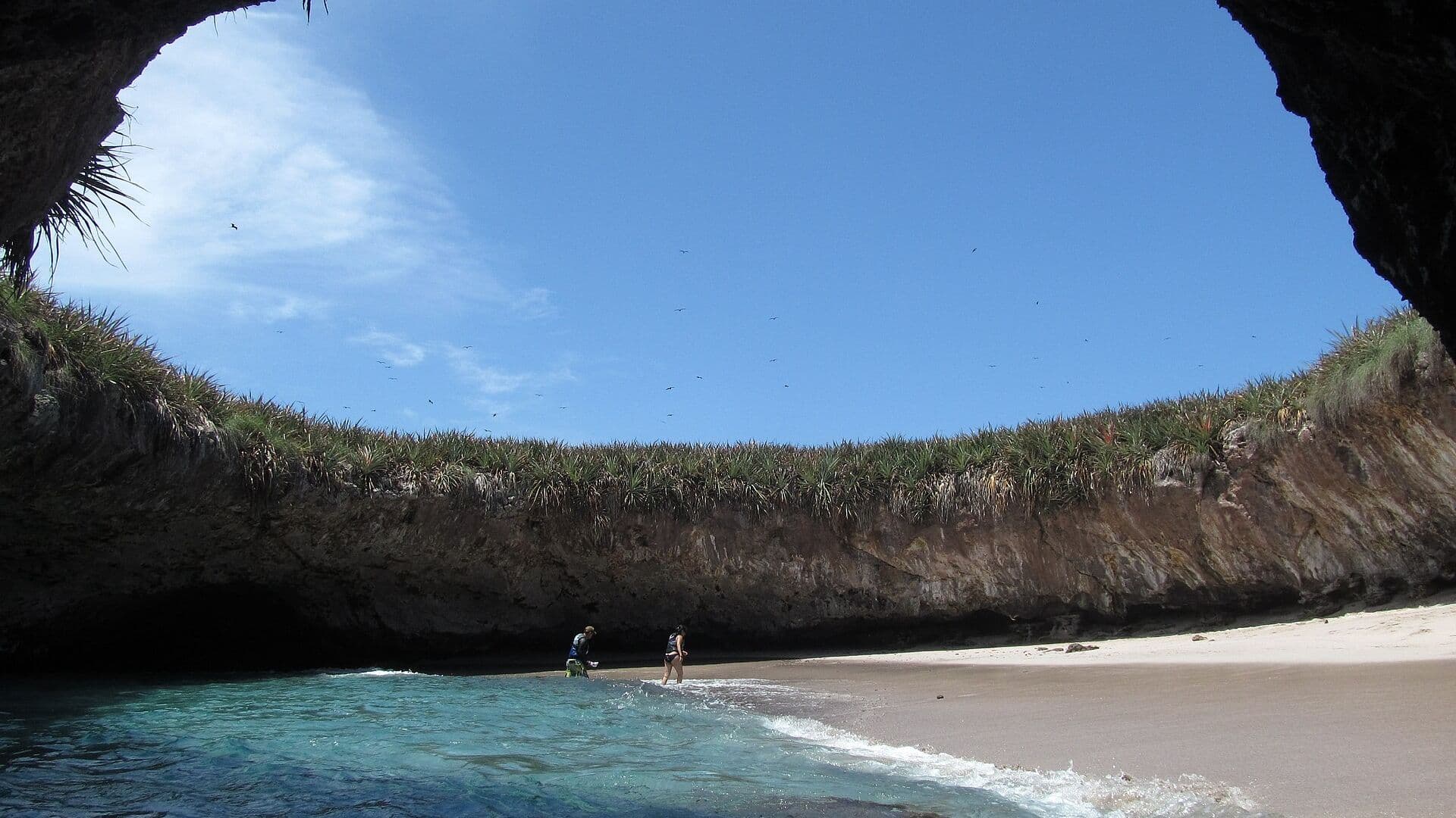 Islas Marietas National Park off Puerto Vallarta in Banderas Bay