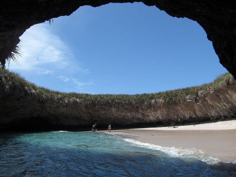 Islas Marietas National Park off Puerto Vallarta in Banderas Bay