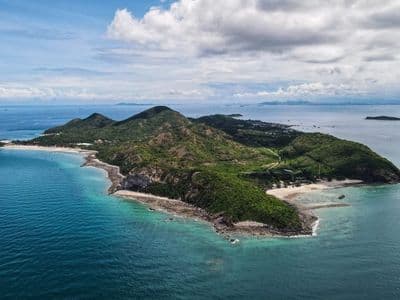 Aerial view of Koh Larn island