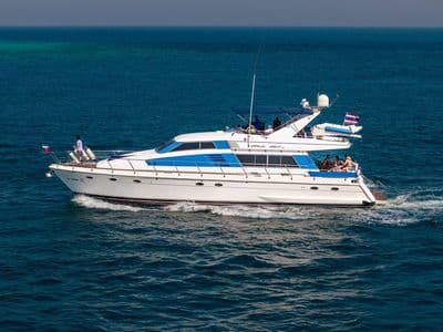 Nova Princess yacht near the islands