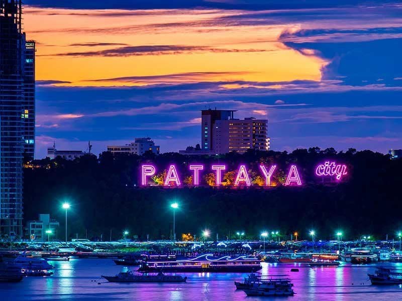 Pattaya skyline at dusk