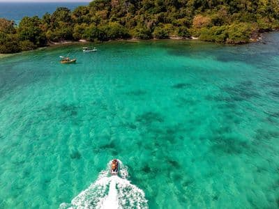 Turquoise water at a Pattaya island