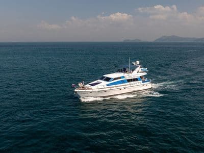 Nova Princess yacht aerial view