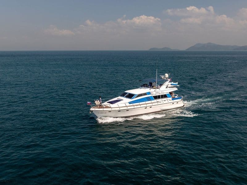Nova Princess yacht aerial view