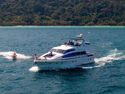 Nova Princess yacht with jet ski