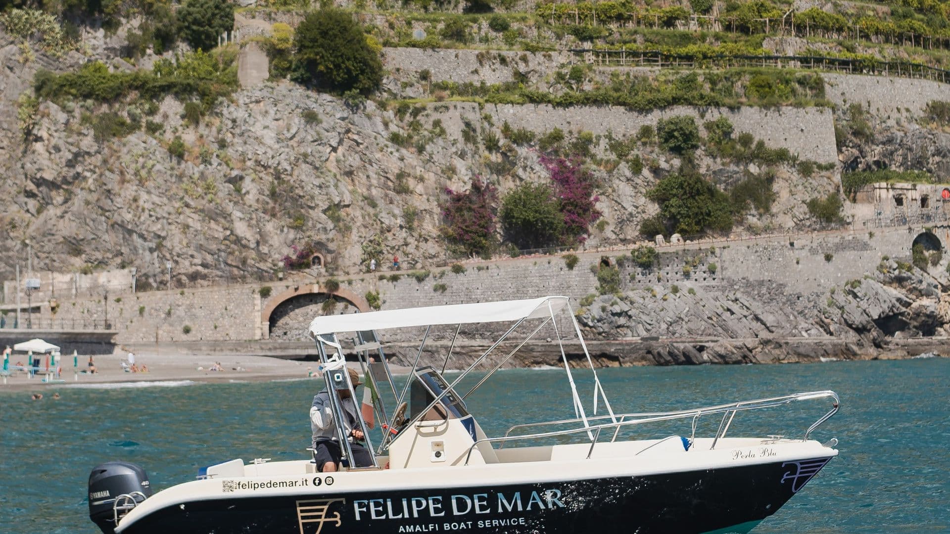 Perla Blu brod za najam bez dozvole, Amalfijska obala – Felipe de Mar