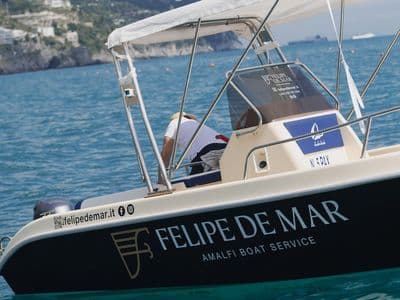 Perla Blu brod za najam bez dozvole, Amalfijska obala – Felipe de Mar