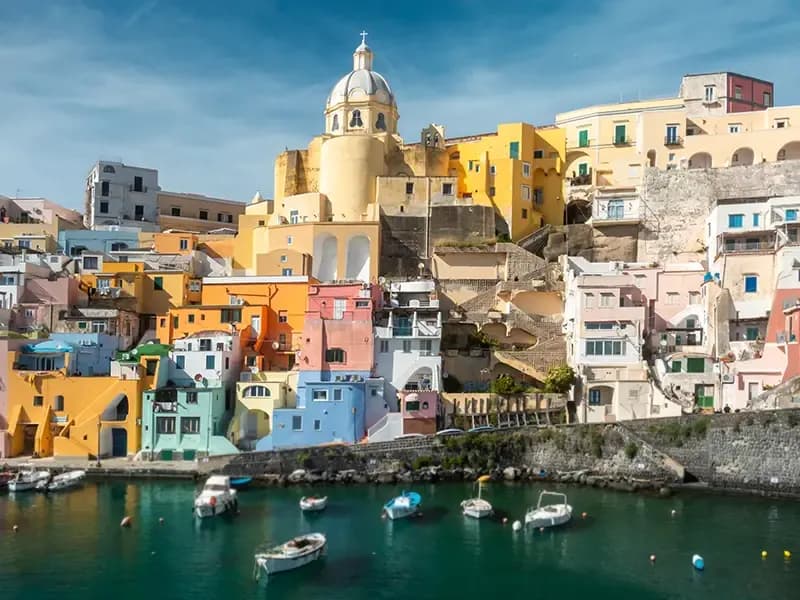 Procida s mora, izlet brodom iz Napulja
