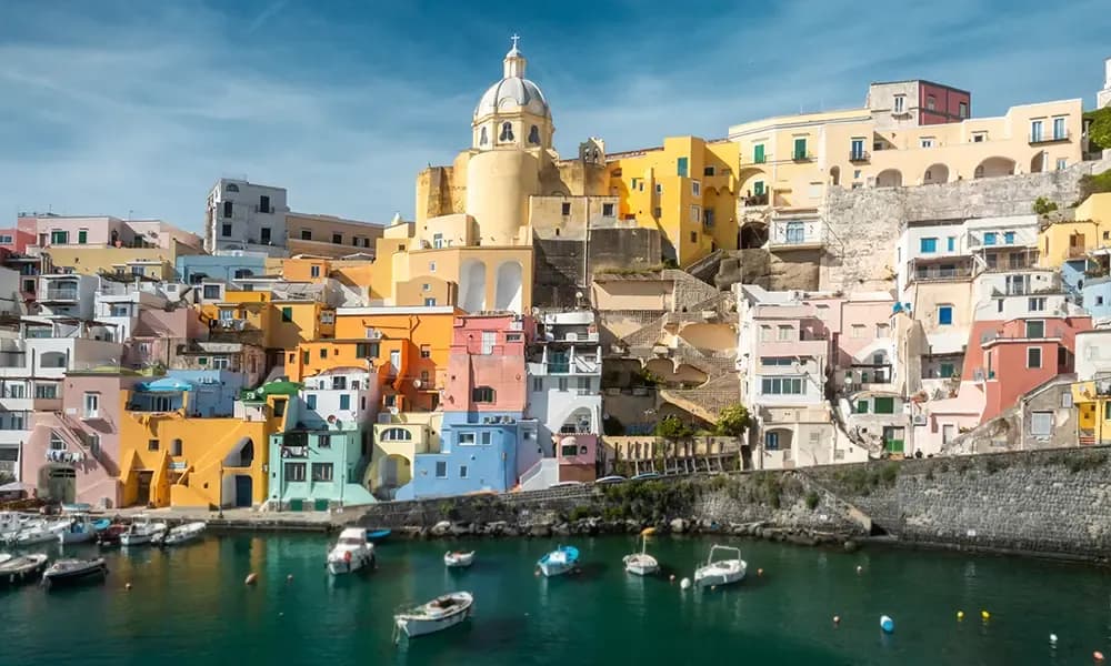 Procida s mora, izlet brodom iz Napulja