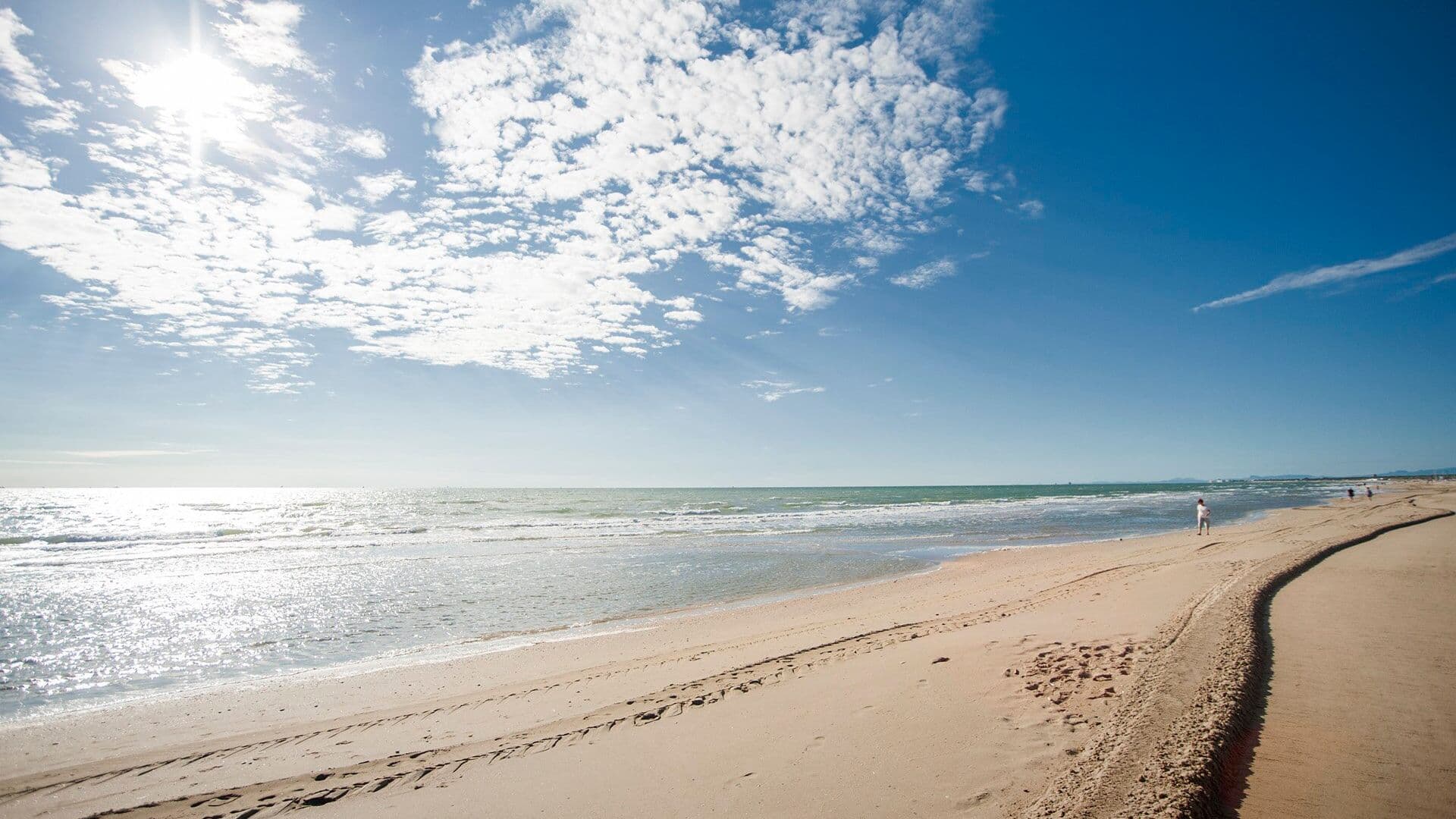 Pješčana plaža u Marini di Ravenni na Jadranu
