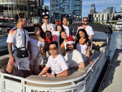 Boat4Hire self-drive Spaceship party boat, Melbourne Docklands