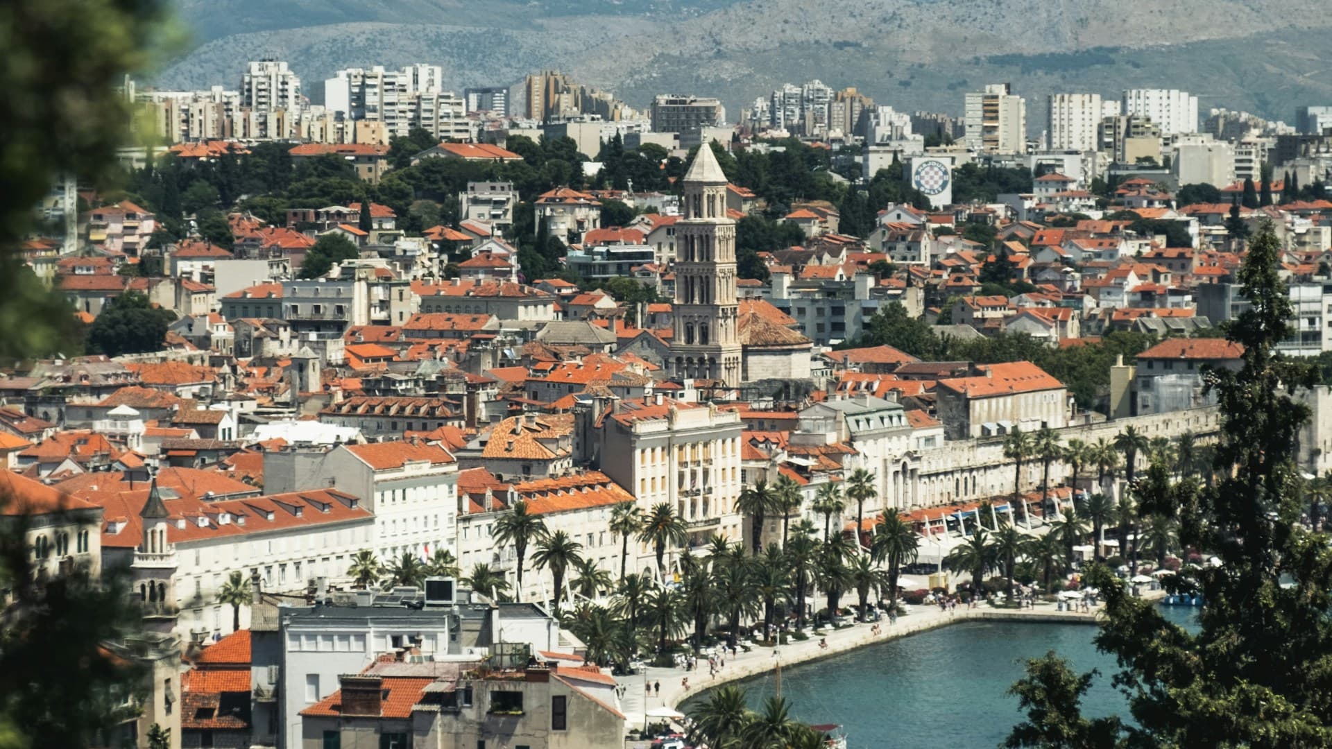Split harbor Croatia Adriatic sea