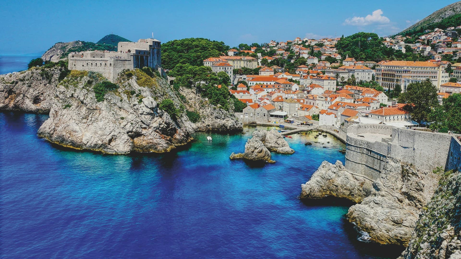 Split aerial view Croatia Dalmatia boat rental