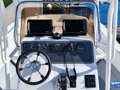 Windward Catch helm with Lowrance electronics