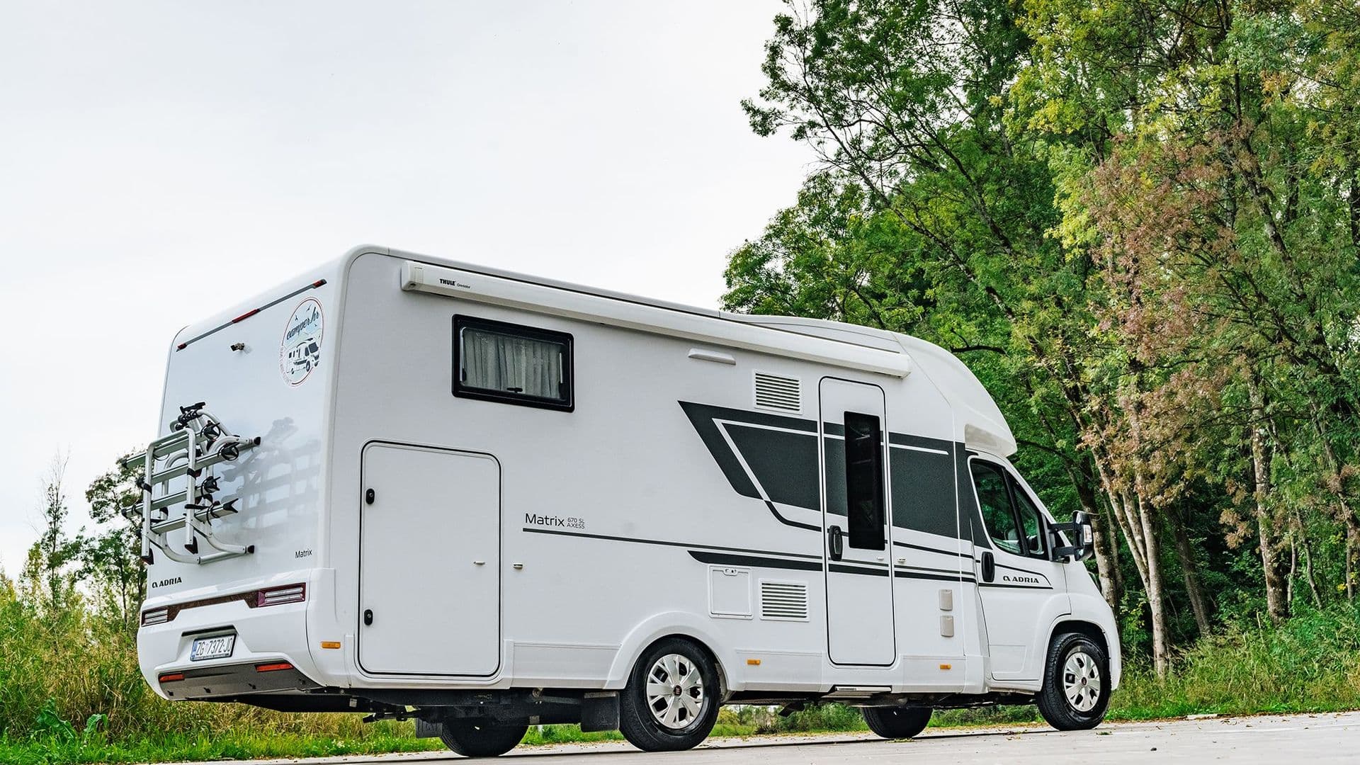 Adria Matrix 670 SC kamper izvana, Camper.hr Zagreb