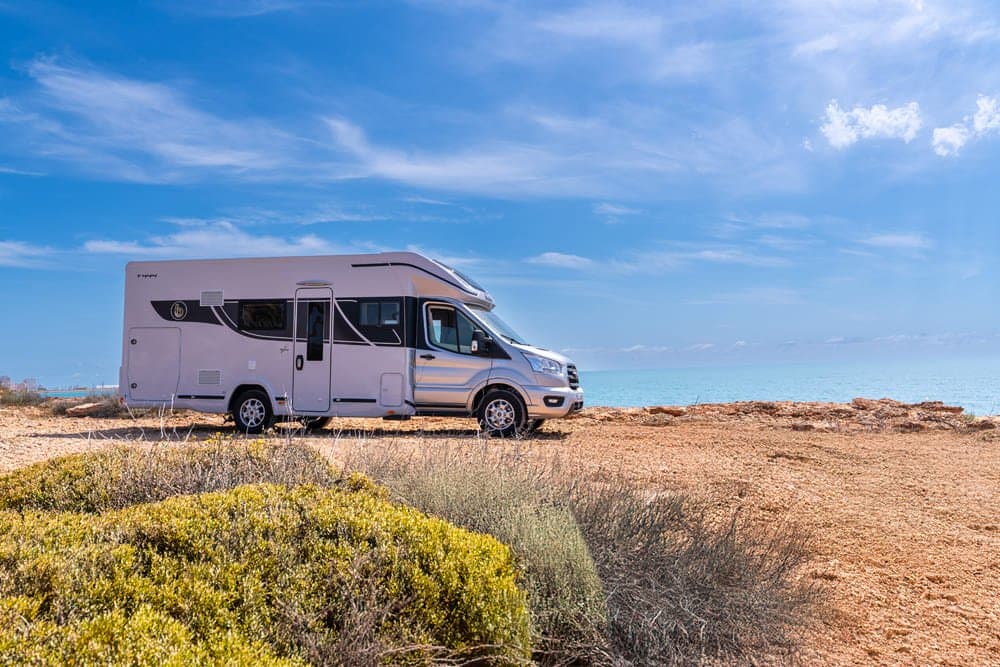 Benimar Tessoro 444 motorhome exterior, rental in Seville