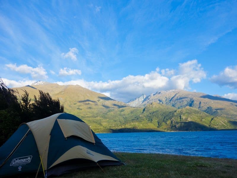 Lakeside pitches at Lakeview Holiday Park, Queenstown