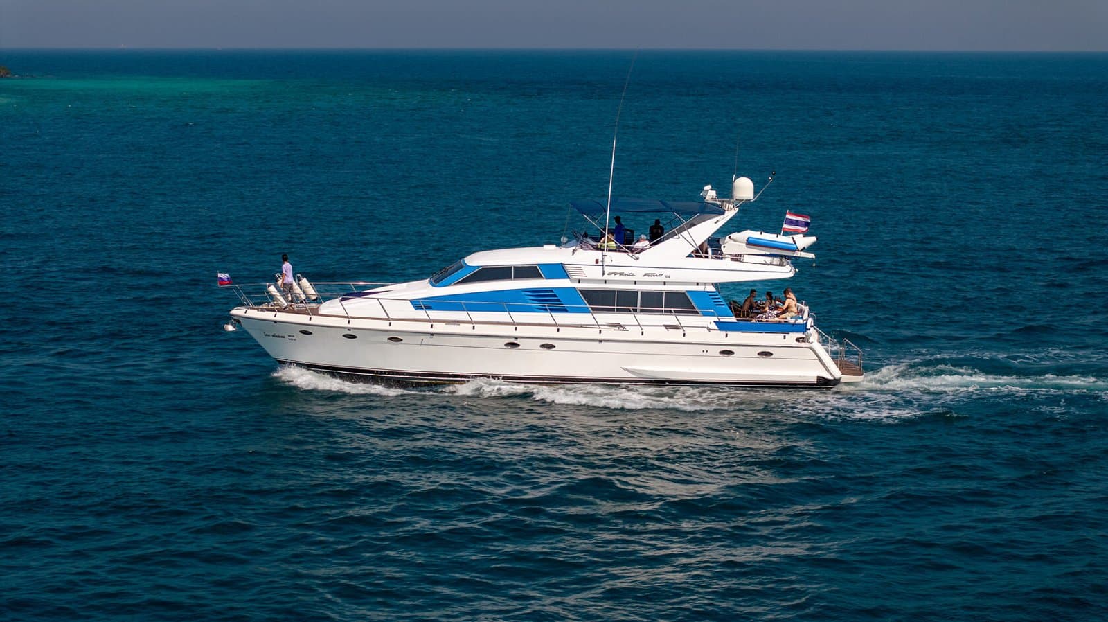 Nova Princess yacht near the islands